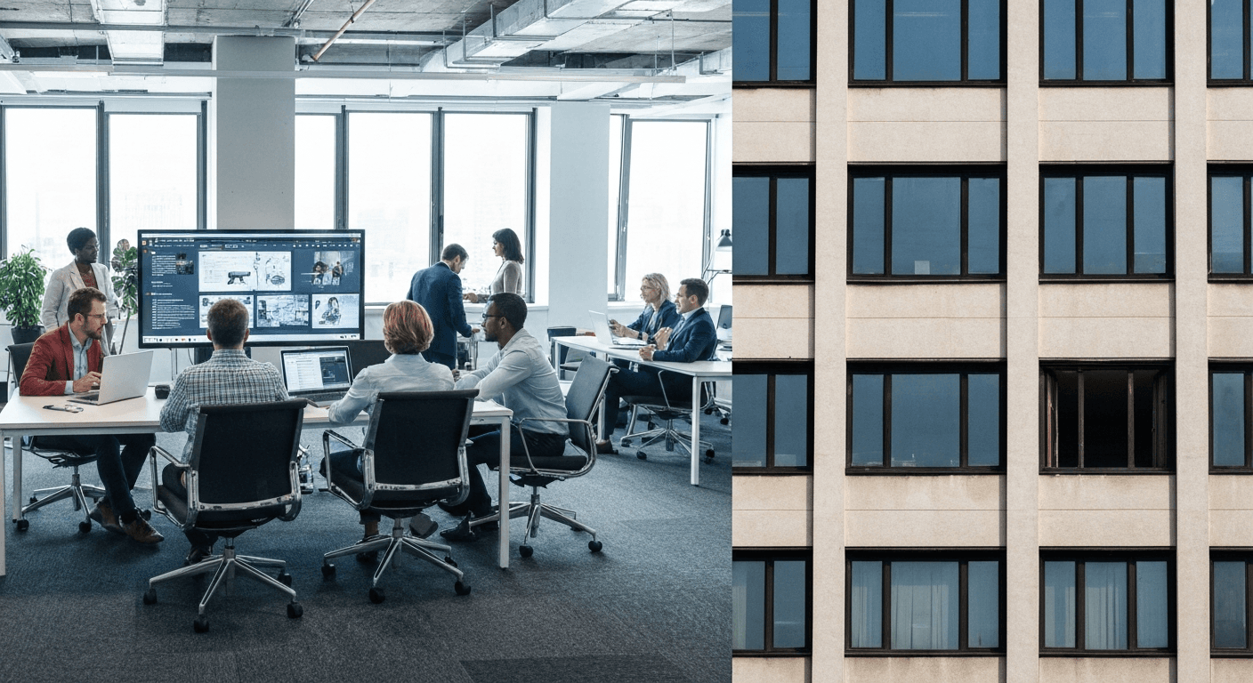 AI splijt kantorenmarkt: top floreert, rest zinkt