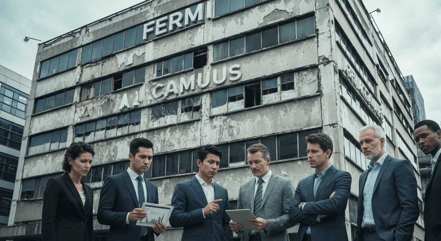 Trump-gelinkte AI-campus Fermi in zwaar weer