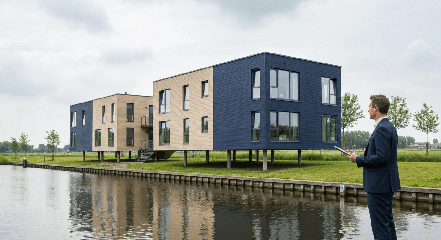 Vastgoed past zich aan: bouwen met water