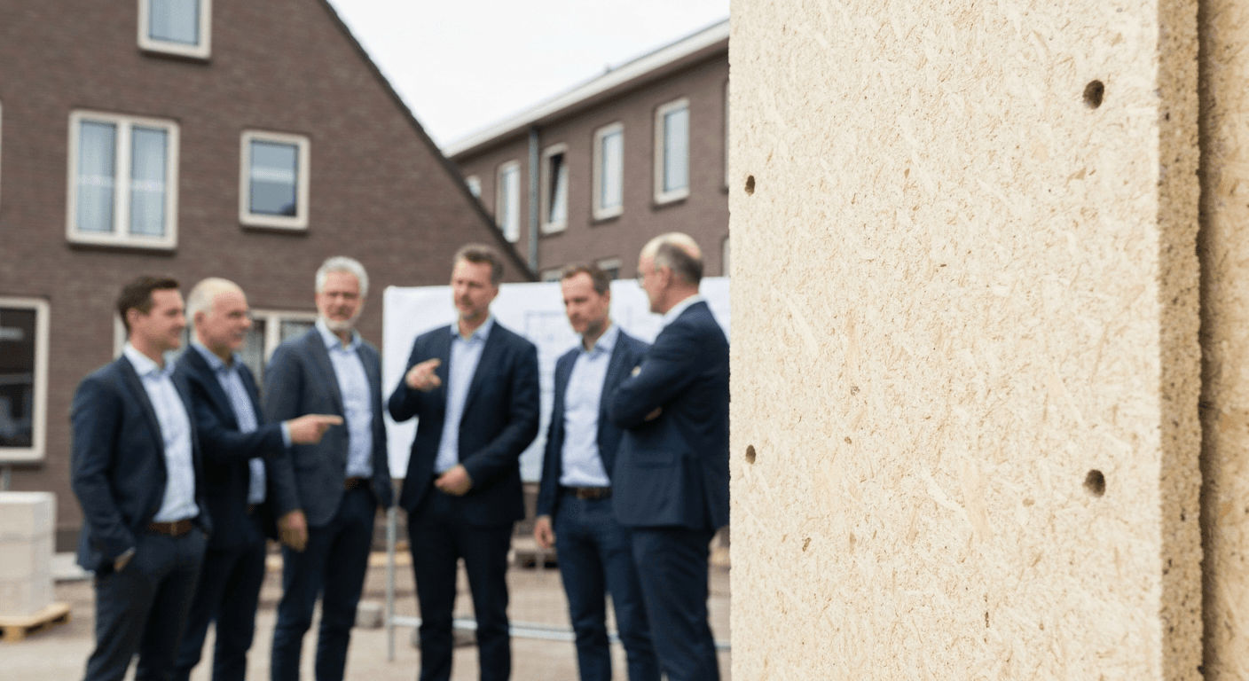 Zaagsel wordt brandveilig en duurzaam bouwmateriaal